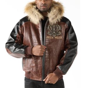 Pelle Pelle Forever Fearless Dark Brown Fur Hood Jacket