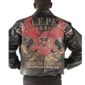 Pelle Pelle Forever Fearless MB 1978 Black Leather Jacket