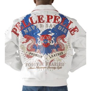 Pelle Pelle Forever Fearless MB 1978 White Leather Jacket