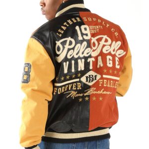 Pelle Pelle Forever Fearless MB 1978 Yellow Varsity Wool Jacket