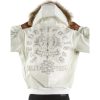 Pelle Pelle Forever Fearless White Fur Hood Leather Jacket