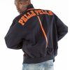 Pelle Pelle Gator P Navy Blue Varsity Wool Jacket
