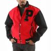 Pelle Pelle Gator P Red Varsity Jacket