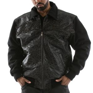 Pelle Pelle Gator Quilt Black Jacket