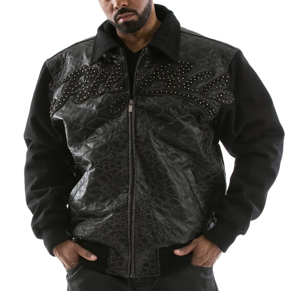 Pelle Pelle Gator Quilt Black Jacket
