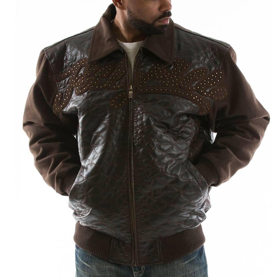 Pelle Pelle Gator Quilt Dark Brown Jacket