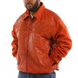 Pelle Pelle Gator Quilt Orange Jacket