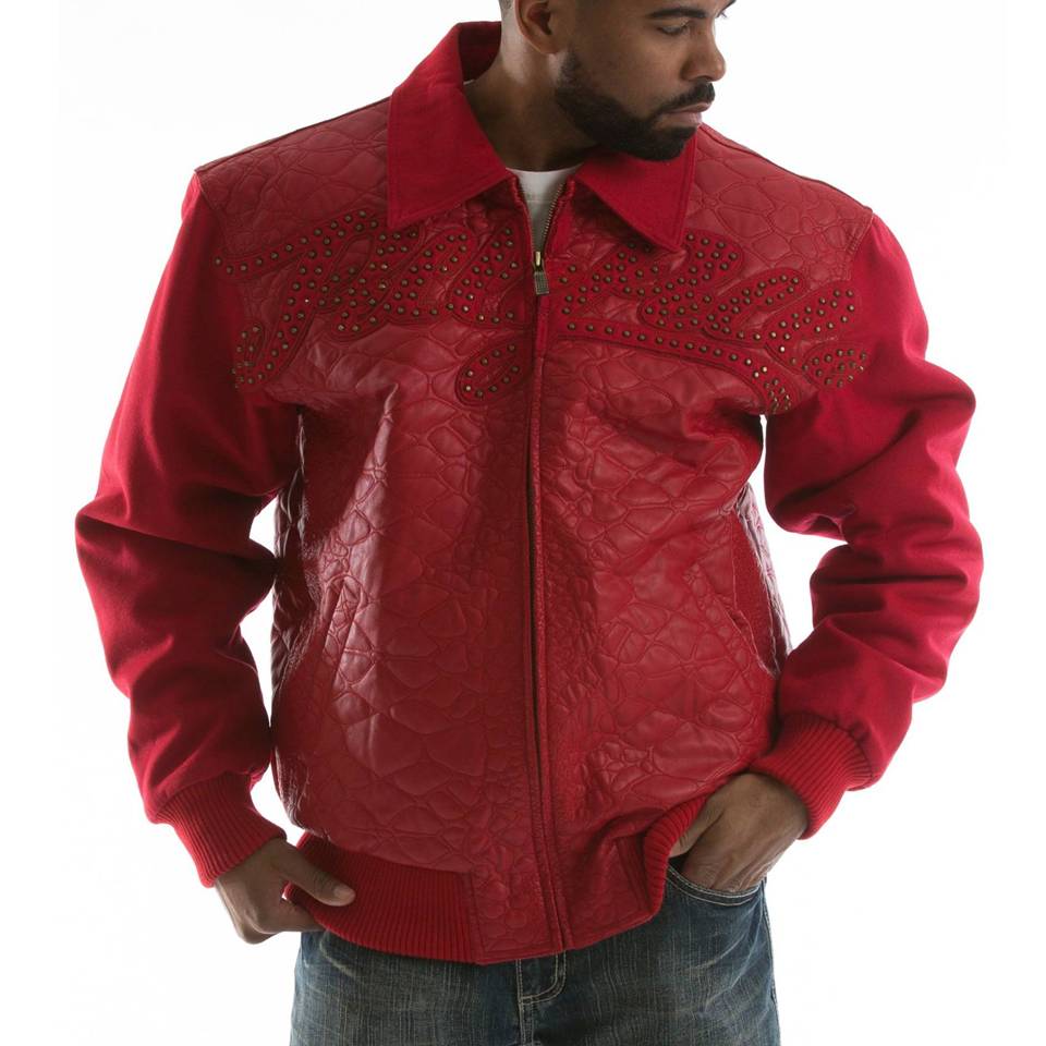 Pelle Pelle Gator Quilt Red Jacket