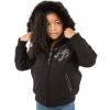 Pelle Pelle Girls Born Free 1978 Black Fur Hood Jacket