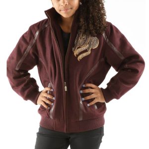 Pelle Pelle Girls Born & Raised 1978 Maroon Jacket