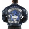 Pelle Pelle Grand Master Supreme Dynasty 1978 Blue Leather Jacket