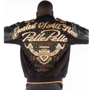 Pelle Pelle Greatest Of All Time Black Wool Jacket