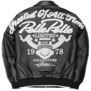 Pelle Pelle Greatest Of All Time MB 1978 Black Full Grain Leather Jacket