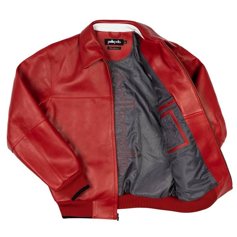 Pelle Pelle Greatest Of All Time MB Red Genuine Leather Jacket
