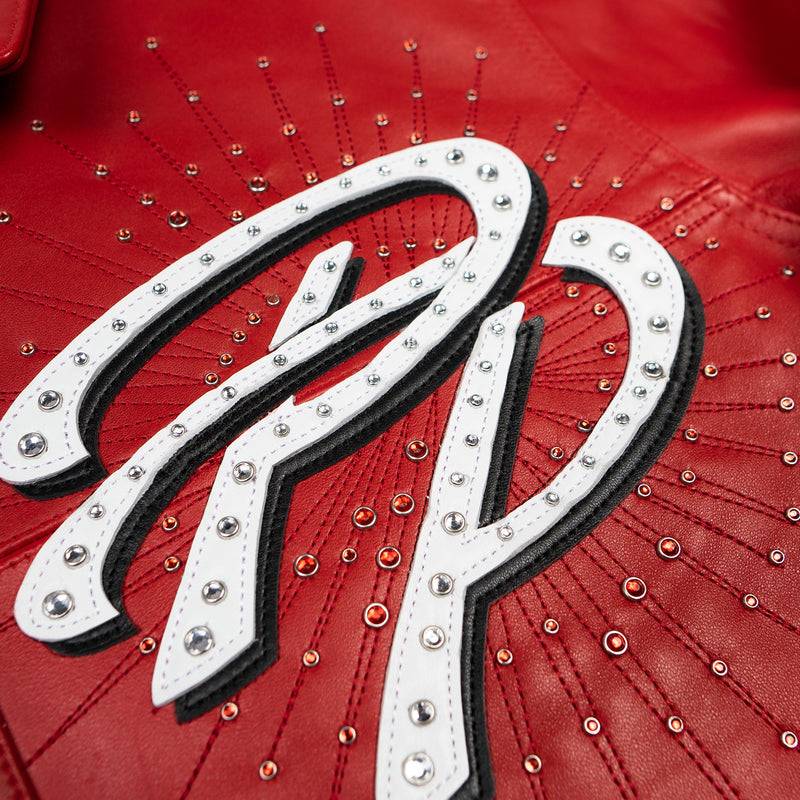 Pelle Pelle Greatest Of All Time MB Red Real Leather Jacket