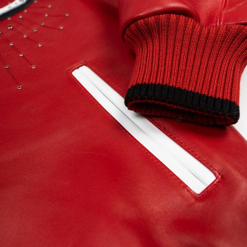 Pelle Pelle Greatest Of All Time MB Red Top Grain Leather Jacket