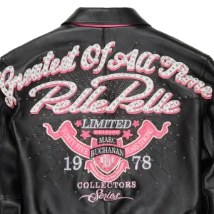 Pelle Pelle Greatest Of All Time MB Women Black Crop Jacket