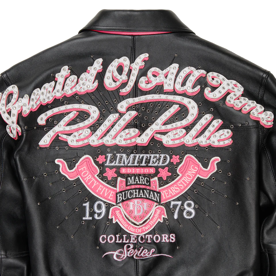 Pelle Pelle Greatest Of All Time MB Women Black Crop Jacket