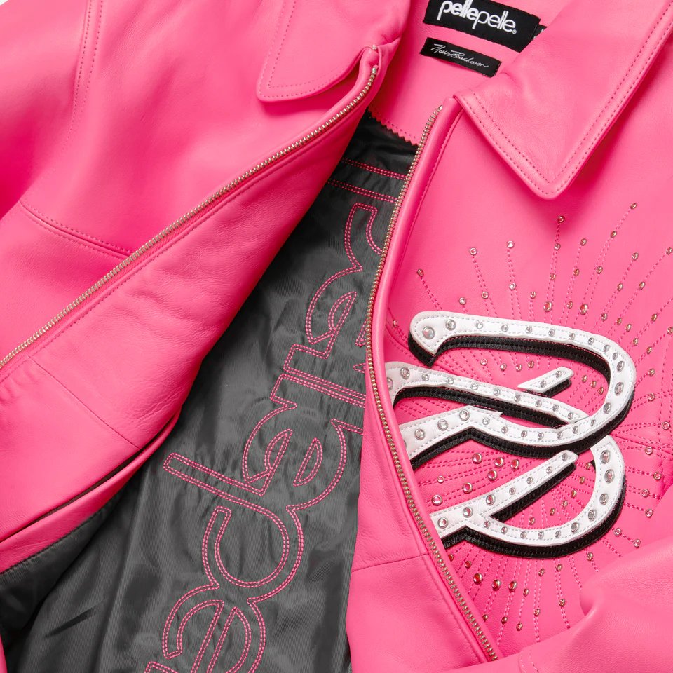 Pelle Pelle Greatest Of All Time Marc Buchanan 1978 Leather Pink Jacket