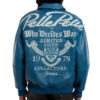 Pelle Pelle Greatest Of All Time Marc Buchanan Blue Leather Jacket