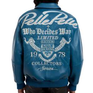 Pelle Pelle Greatest Of All Time Marc Buchanan Blue Leather Jacket