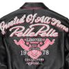 Pelle Pelle Greatest Of All Time Women Black Crop Leather Jacket
