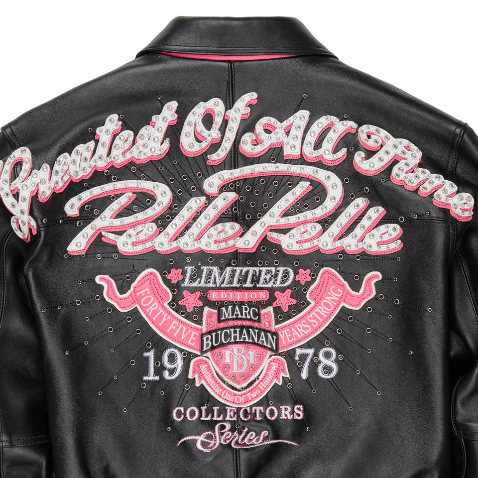 Pelle Pelle Greatest Of All Time Women Black Crop Leather Jacket