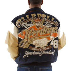 Pelle Pelle Heritage American Standard Navy Blue Wool Jacket
