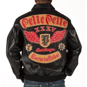 Pelle Pelle Heritage Born to Rebel Black Leather Jacket