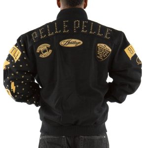 Pelle Pelle Heritage Deadly Over A Beat Black Wool Jacket