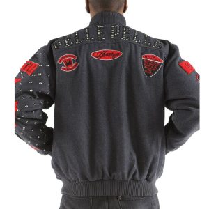 Pelle Pelle Heritage Deadly Over A Beat Grey Wool Jacket