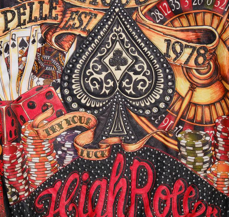 Pelle Pelle High Rollers Black Leather Jacket For Men