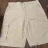 Pelle Pelle Hip Hop Baggy Beige Cargo Skater Shorts