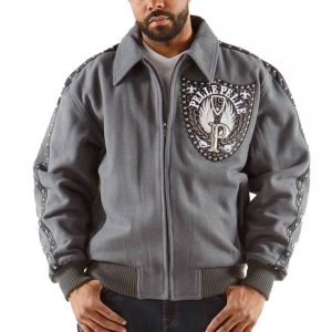 Pelle Pelle Honor & Glory Brand Of Brother Grey Jacket