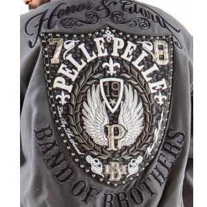 Pelle Pelle Honor & Glory Brand Of Brother Grey Wool Jacket