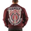 Pelle Pelle Honor & Glory Brand Of Brother Maroon Jacket