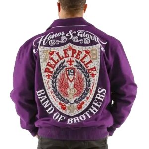 Pelle Pelle Honor & Glory Brand Of Brother Purple Jacket