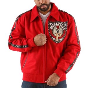 Pelle Pelle Honor & Glory Brand Of Brother Red Jacket