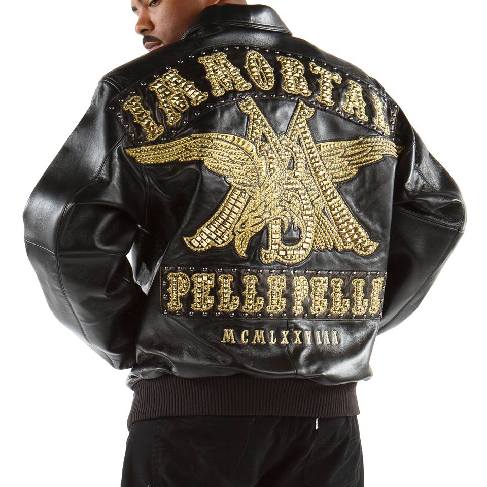 Pelle Pelle Immortal MB Black Men Leather Jacket