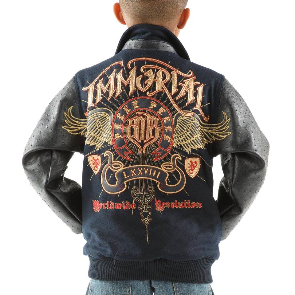 Pelle Pelle Immortal MB Navy Blue Boys Wool Jacket