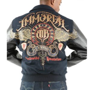 Pelle Pelle Immortal MB Navy Blue Men Wool Jacket