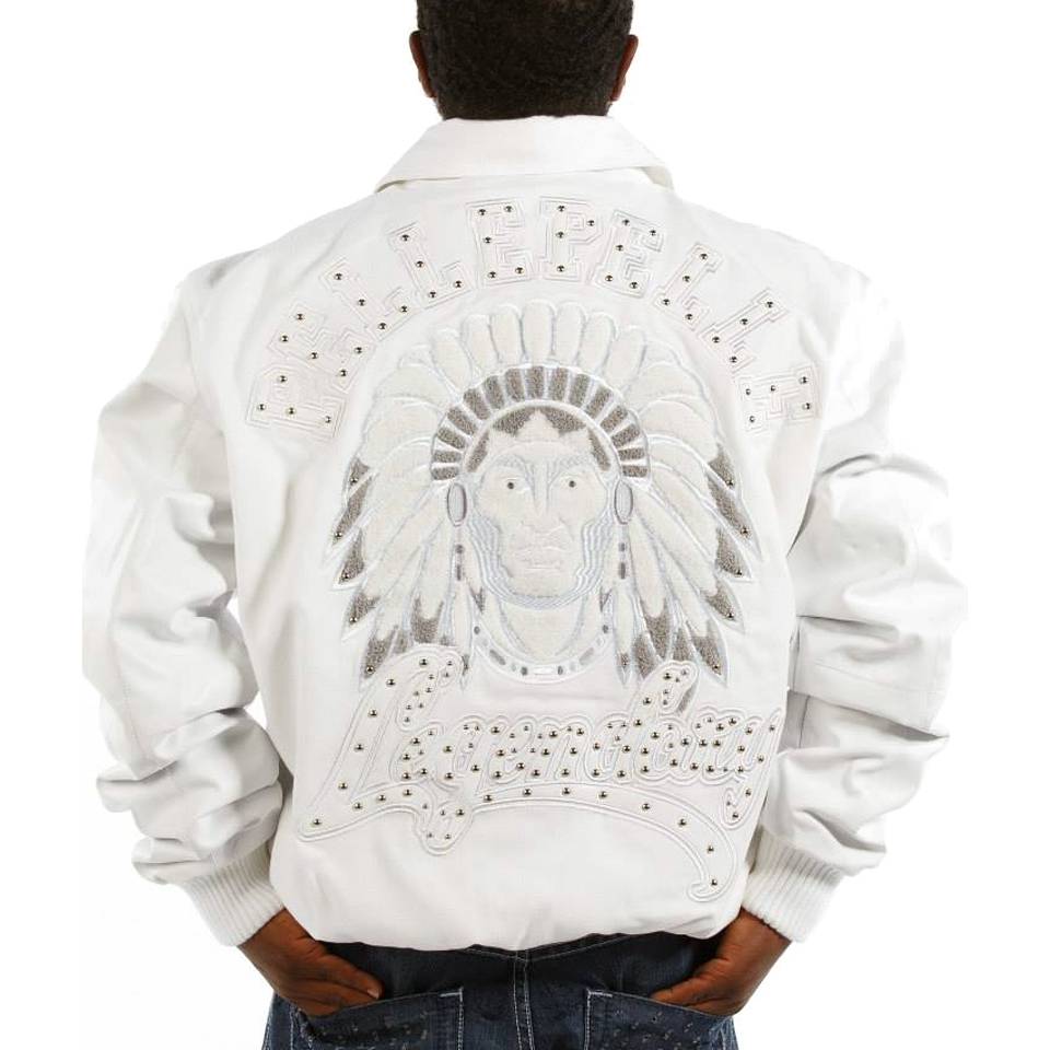Pelle Pelle Indiana Legendary Chief Keef White Wool Jacket