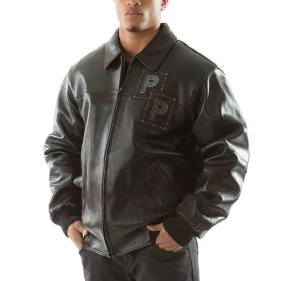 Pelle Pelle Jeweled Stones Black Jacket