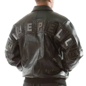 Pelle Pelle Jeweled Stones Black Leather Jacket