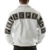 Pelle Pelle Jeweled Stones White Leather Jacket