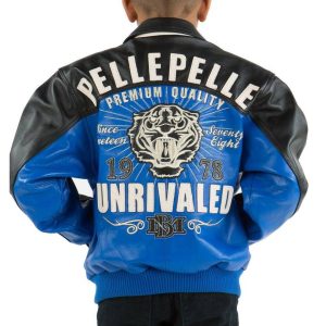 Pelle Pelle Kids 1978 Unrivaled MB Blue Genuine Leather Jacket