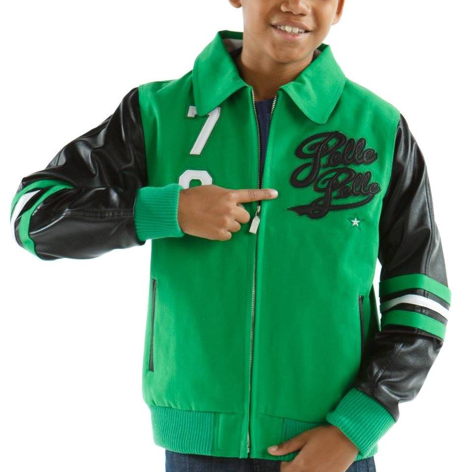 Pelle Pelle Kids 79 Vintage Legend Green Wool Jacket