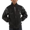 Pelle Pelle Kids All City Black Varsity Jacket