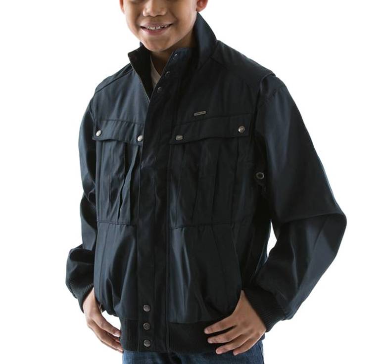 Pelle Pelle Kids Bellow Pocket Navy Blue Jacket