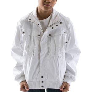 Pelle Pelle Kids Bellow Pocket White Jacket